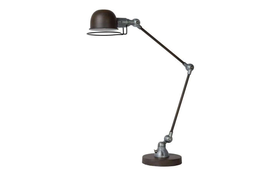 Lucide HONORE - Desk lamp - 1xE14 - Rust Brown - off